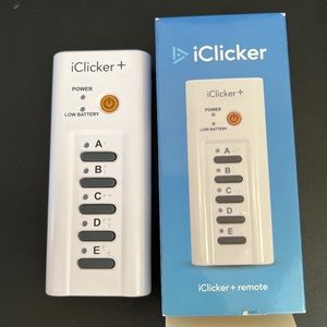 IClicker + Remote Barely Used Tested *
